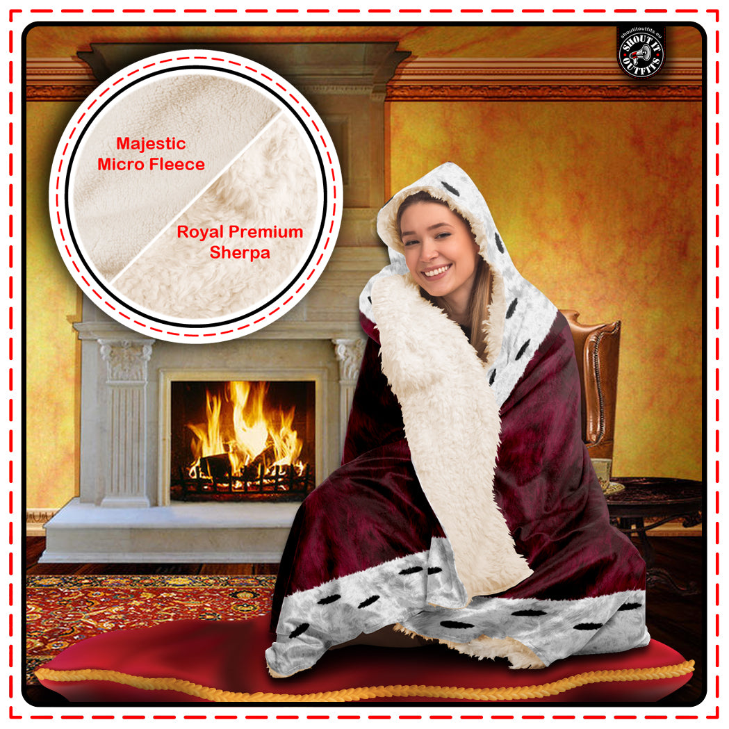 Queen of the Couch Hooded Blanket
