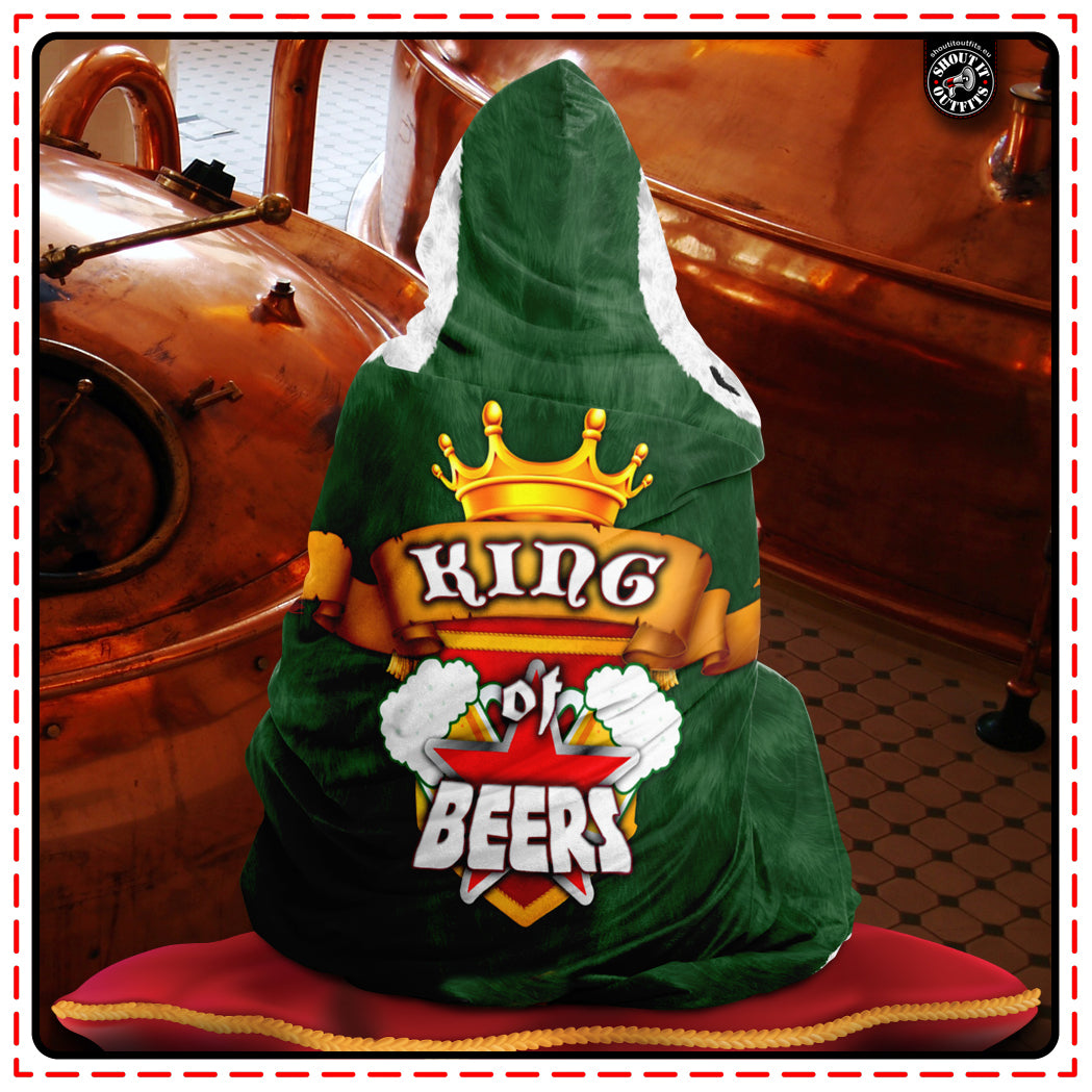 King of Beers Hooded Blanket
