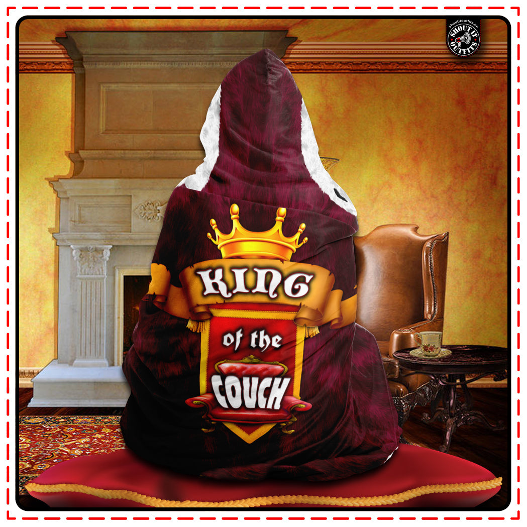 King of the Couch Hooded Blanket