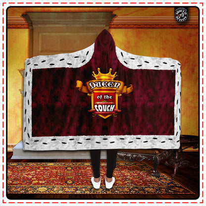 Queen of the Couch Hooded Blanket