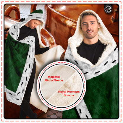 King of Beers Hooded Blanket