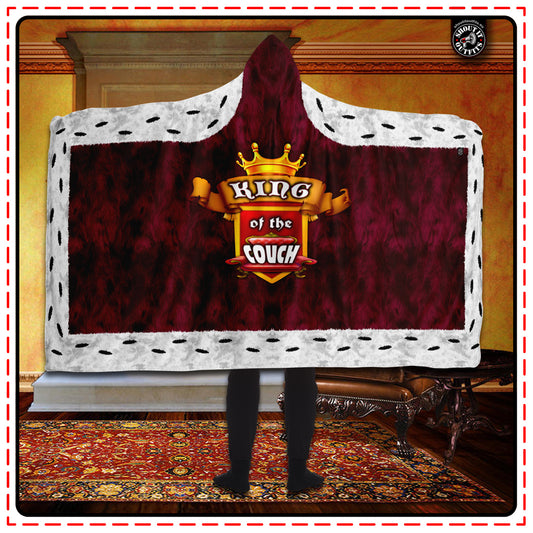 King of the Couch Hooded Blanket