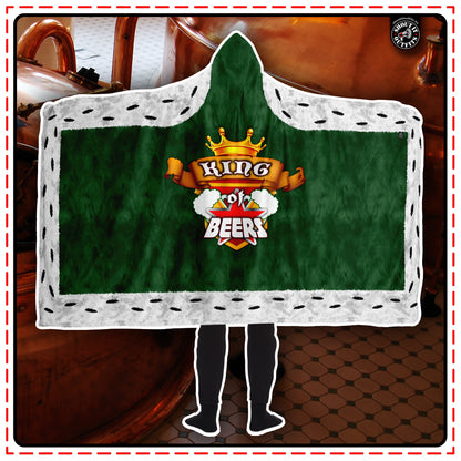 King of Beers Hooded Blanket