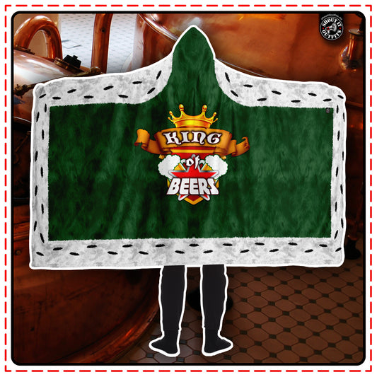 King of Beers Hooded Blanket